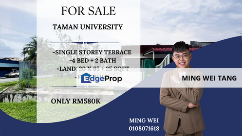 Taman Universiti Single Storey Terrace House for Sale , Johor, Skudai