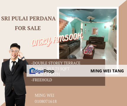 Taman Sri Pulai Perdana Double Storey Terrace House for Sale , Johor, Skudai