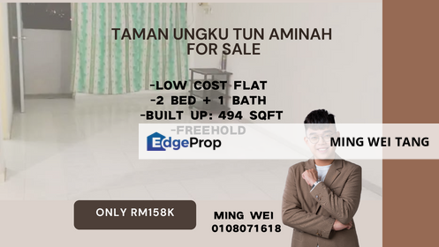 Taman Ungku Tun Aminah Low Cost Flat for Sale, Johor, Johor Bahru