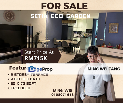 Setia Eco Garden Double Storey Terrace House for Sale , Johor, Gelang Patah