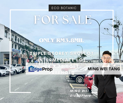 Eco Botanic Triple Storey Shoplot for Sale , Johor, 