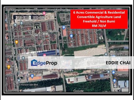 6 Acres Meru, Klang Freehold Commercial & Residential Convertible Land, Selangor, Klang