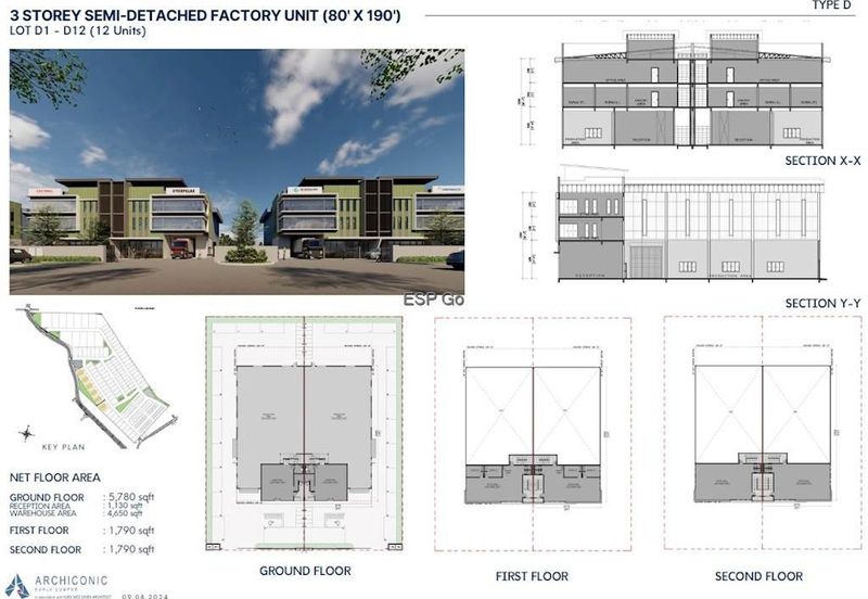 Semi Detached Factory in Kundang Park 