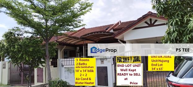 END LOT Spacious -VACANT-  Single Storey Terrace -, Selangor, Klang