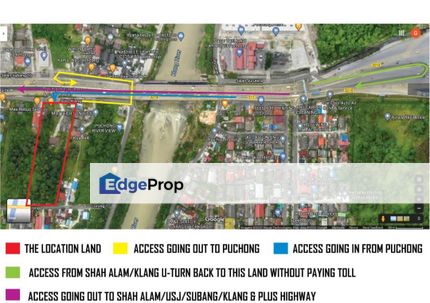 1.85 ACRE / 80,945 SQFT LAND IN KG. BATU 13 PUCHONG, FOR SALE, Selangor, Puchong