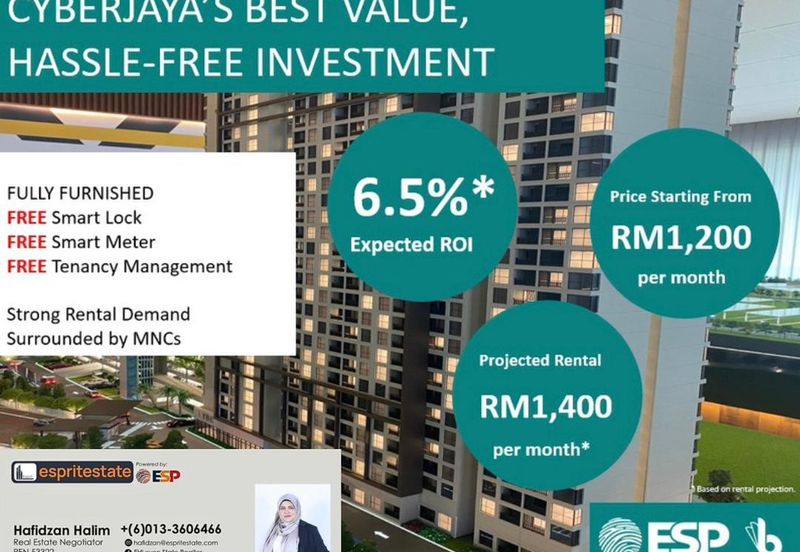 AMAZING START: The Perfect Investment for First-Timers Awaits in Cyberjaya - Secure It Now!