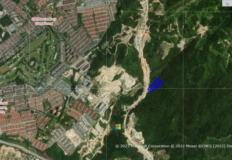 Tanah 15 ekar tepi Lebuhraya EKVE Sungai Long