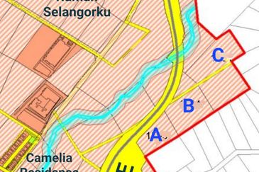 Tanah 15 ekar tepi Lebuhraya EKVE Sungai Long