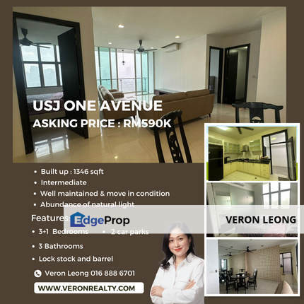 USJ One Avenue very well maintained unit move in condition lock stock and barrel , Selangor, USJ