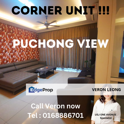 USJ1 Ave condo spacious 1803sqft privacy corner unit nicely renovated parking G flr , Selangor, USJ