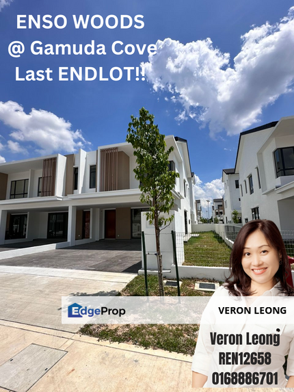 Enso Woods LAST Endlot double storey terrace@Gamuda Cove for sale, Selangor, Cyberjaya