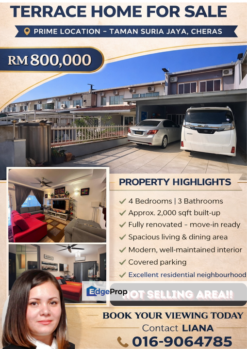 Taman Suria Jaya -2 Storey Beautifully Renovated, Selangor, Batu 9th Cheras