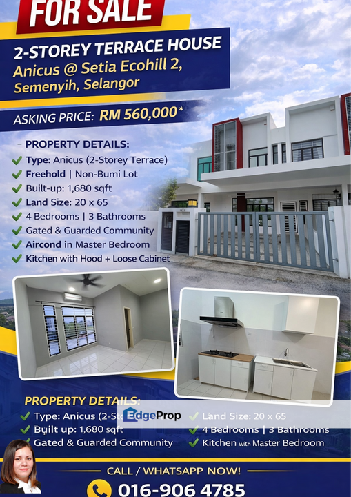 Anicus Setia Ecohill 2, Double Storey Intermediate, Selangor, Hulu Langat