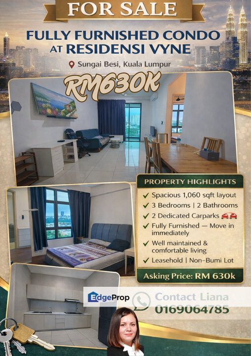 Residensi Vyne @ Sg Besi Fully Furnished, Kuala Lumpur, Salak Selatan