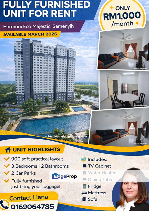 Apartment Harmoni ECO MAJESTIC SEMENYIH -Fully Furnished, Selangor, Semenyih