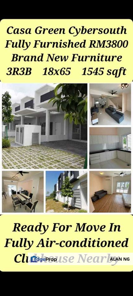 For Rent Landed house @ Casa Green Cybersouth, Selangor, Cyberjaya