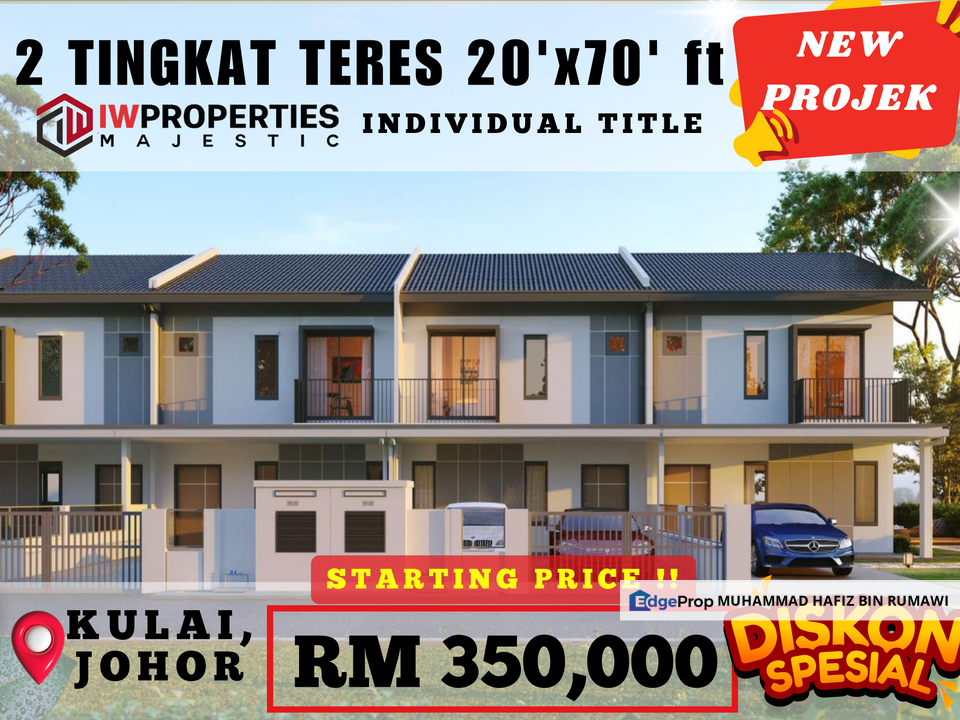 RUMAH TERES 2 TINGKAT PUNCAK WARISAN KULAI JOHOR for Sale @RM350,000 By ...