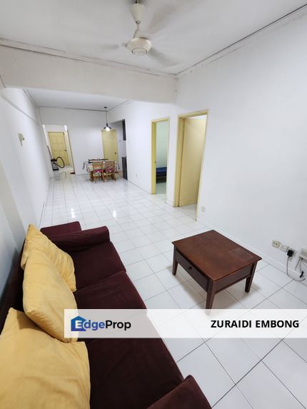 FOR RENT / UNTUK DI SEWA Ixora Apartment Taman Wangsa Permai Bandar Sri Damansara Kepong Kuala Lumpur Renovated With Kitchen Cabinet and FREE Internet, Kuala Lumpur, Kepong