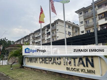 FOR SALE / UNTUK DIJUAL Apartment Cheras Intan, Batu 9, Cheras. Freehold Non Bumi Lot Renovated , Selangor, Batu 9th Cheras