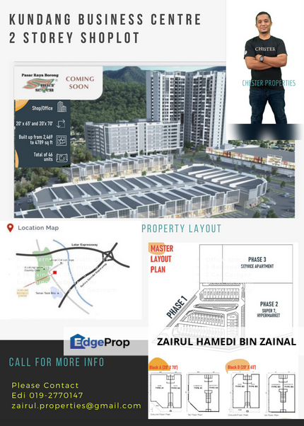 2 storey shoplot Kundang Business centre, Selangor, Rawang