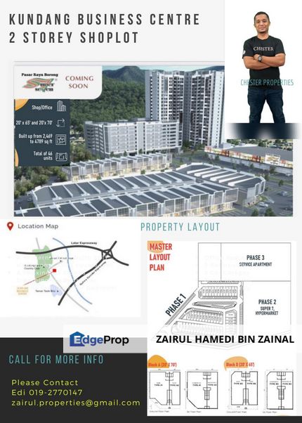 2 storey shoplot Kundang business centre, Selangor, Rawang