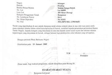 Bungalow lot subang Bestari for Sale