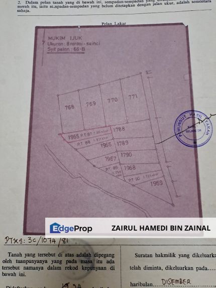 2 acres Palm oil land Ijok For Sale, Selangor, Kuala Selangor