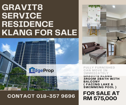 𝗚𝗿𝗮𝘃𝗶𝘁 𝟴 𝗞𝗹𝗮𝗻𝗴 𝗦𝗲𝗿𝘃𝗶𝗰𝗲𝗱 𝗥𝗲𝘀𝗶𝗱𝗲𝗻𝗰𝗲 𝗳𝗼𝗿 𝗦𝗮𝗹𝗲 𝗥𝗠 𝟱𝟳𝟱,𝟬𝟬𝟬, Selangor, Klang