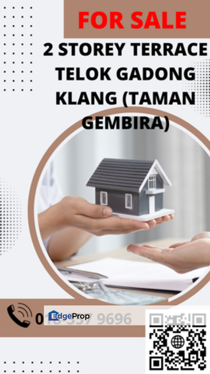 2 Storey Terrace Telok Gadong Klang (Taman Gembira, Chinese Area)-650k, Selangor, Klang