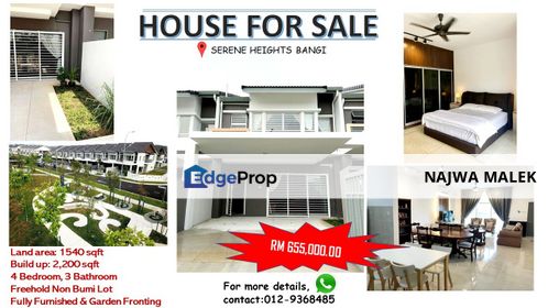 [FULLY FURNISHED] Double Storey Terrace Serene Heights Bangi, Selangor, Semenyih