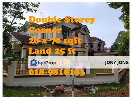 Double Storey Corner for Sales, Johor, Johor Bahru