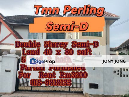 Double Storey Semi Detached House, Johor, Johor Bahru