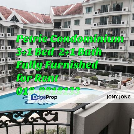 Petrir Condominium 3+1 Bedroom for Rent, Johor, Johor Bahru