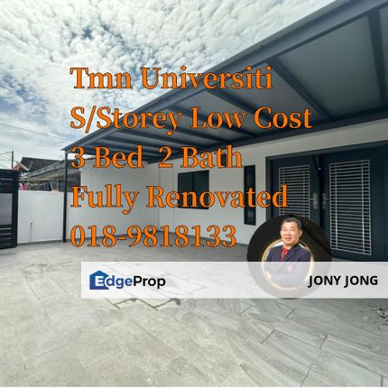 Single Storey Low Cost Terrace for Sales, Johor, Skudai