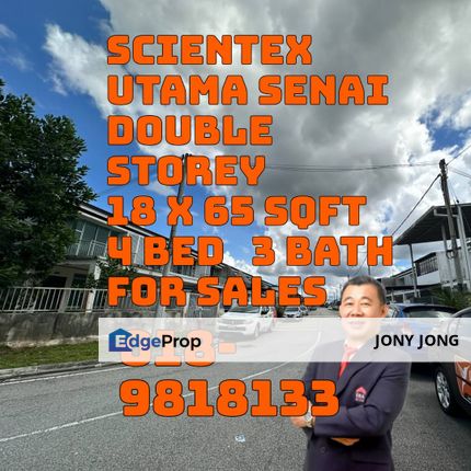 Scientex Utama Double Storey for Sales, Johor, Senai