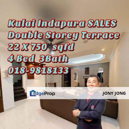 Double Storey Terrace for Sales, Johor, Kulai