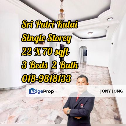 Single Storey Terrace for Sales, Johor, Kulai