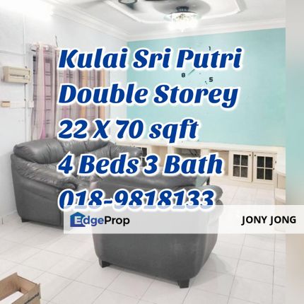 Double Storey Terrace for Sales, Johor, Kulai