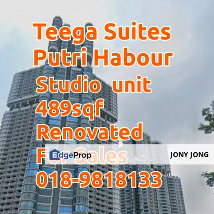 Teega Suites Studio for Sales, Johor, Kota Iskandar