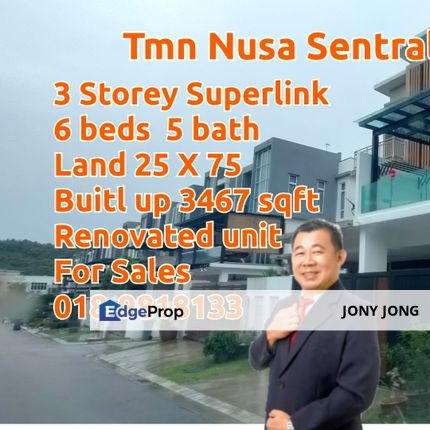 3 Storey Superlink Terrace House for Sales, Johor, Nusajaya