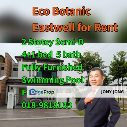 Double Storey Coner Semi-D for Rent, Johor, Nusajaya