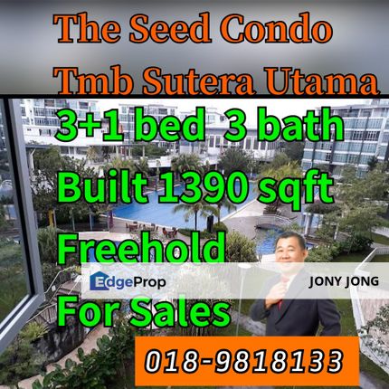 The Seed Condominium 3+1 Bedroom for Sales, Johor, Skudai