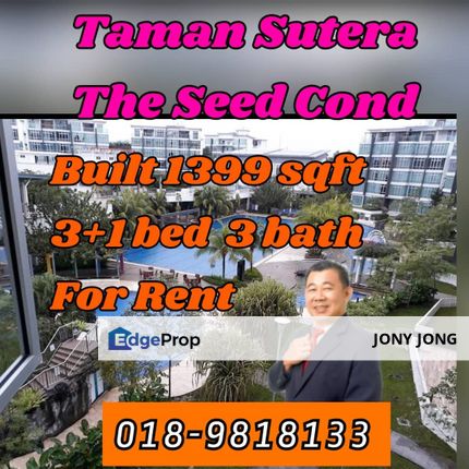 The Seed Condominum 3+1 bedroom for Sales, Johor, Skudai