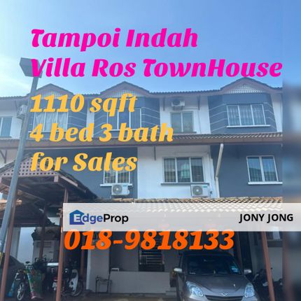 Tampoi indah Villa Ros TownHouse for Sales, Johor, Tampoi