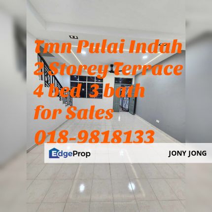 Double Storey Terrace for Sales, Johor, Kangkar Pulai