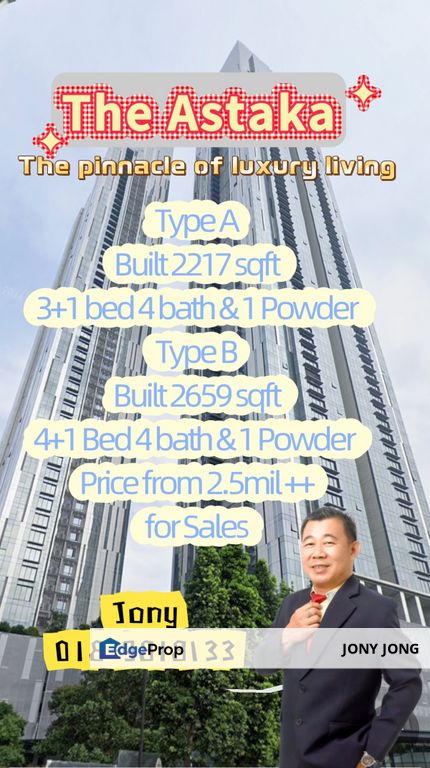 The Astaka Condominum 3+1 bedroom for Sales, Johor, Johor Bahru