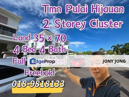 Double Storey Cluster for Sales, Johor, Kangkar Pulai