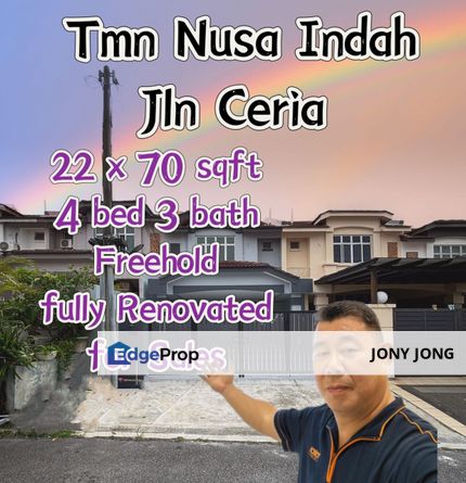 Double Storey Terrace for Sales, Johor, Nusajaya