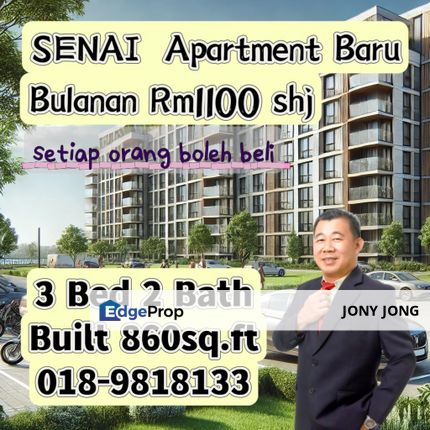 Sentrio Apartment 3 Bedroom for Sales, Johor, Senai