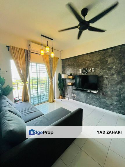 Pangsapuri Damai, Shah Alam | RM3350K - Below MV, Semi Furnished, Balcony Unblocking View & Facing Lake Sunset View, Selangor, Shah Alam